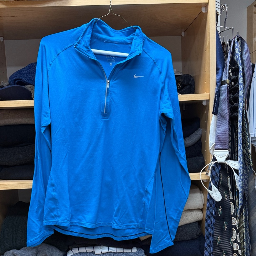Nike Vibrant Blue Quarter-Zip Top